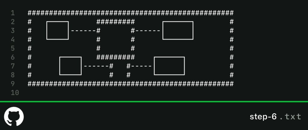 Screenshot showing the final room layout.