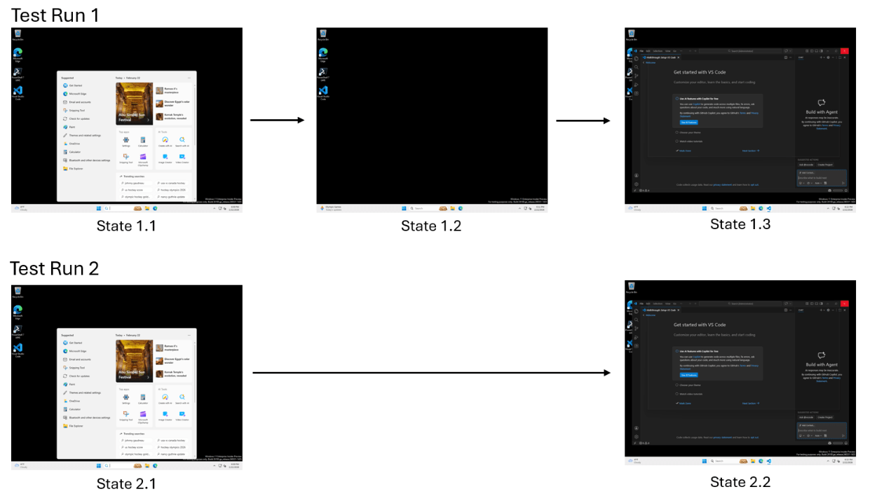 A computer use-enabled Github Copilot Coding Agent shown performing a search in VS Code in a containerized cloud environment.