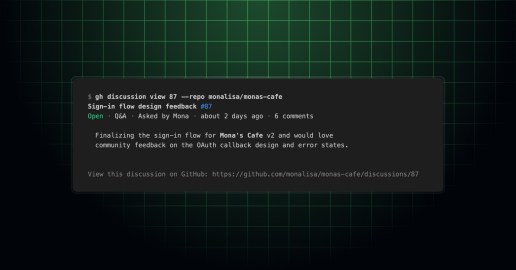 List, view, and create discussions in GitHub CLI - GitHub Changelog