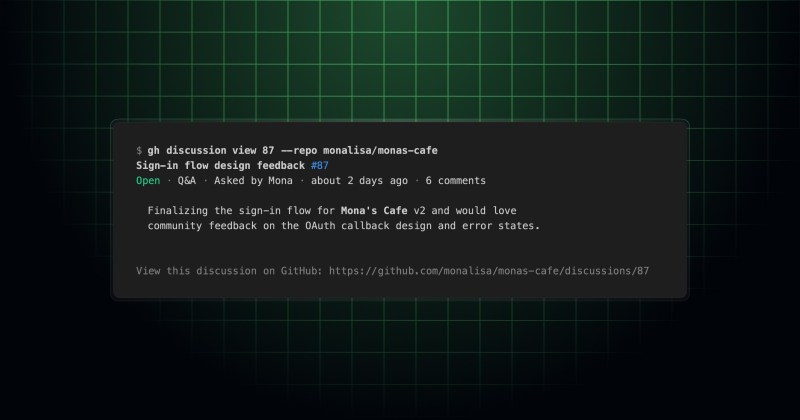 List, view, and create discussions in GitHub CLI - GitHub Changelog