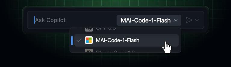MAI-Code-1-Flash available on more Copilot surfaces - GitHub Changelog