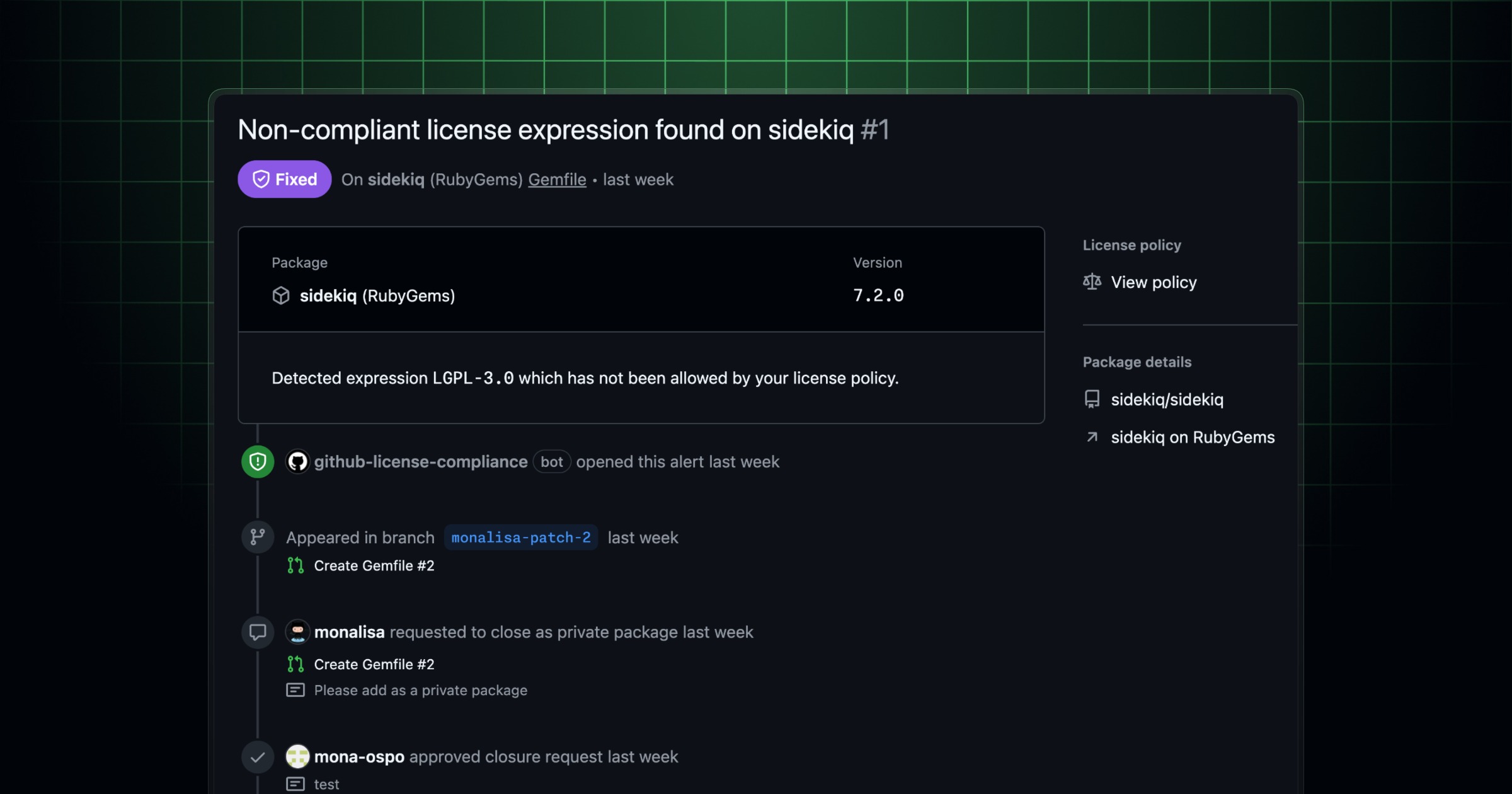 Open source license compliance is in public preview - GitHub Changelog