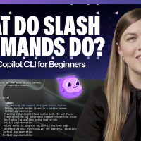 Thumbnail for a video that says 'What do slash commands do?'