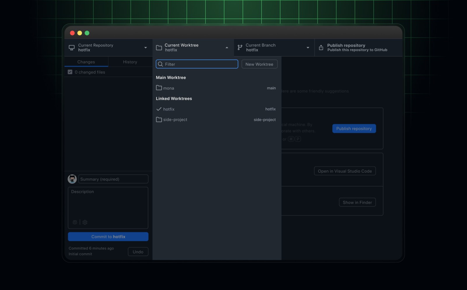 GitHub Desktop 3.6: Worktrees and deeper Copilot integration - GitHub ...