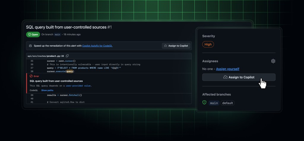 Agentic autofix for code scanning alerts in public preview - GitHub ...