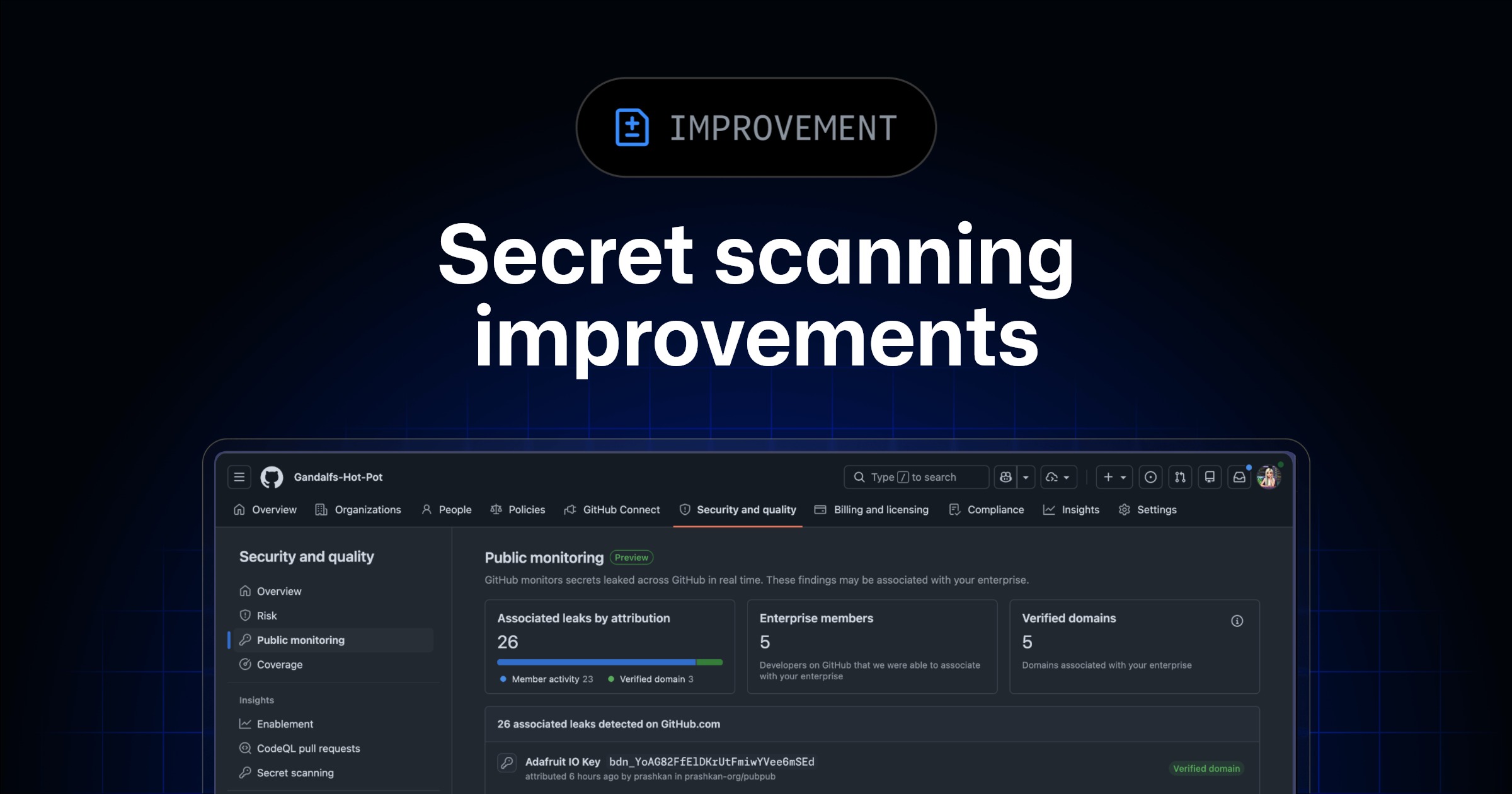 GitHub Enhances Secret Scanning and Monitoring