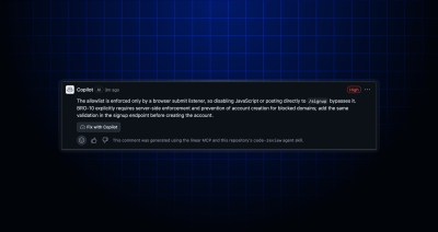 header image depicting a Copilot comment with a skill and MCP attribution