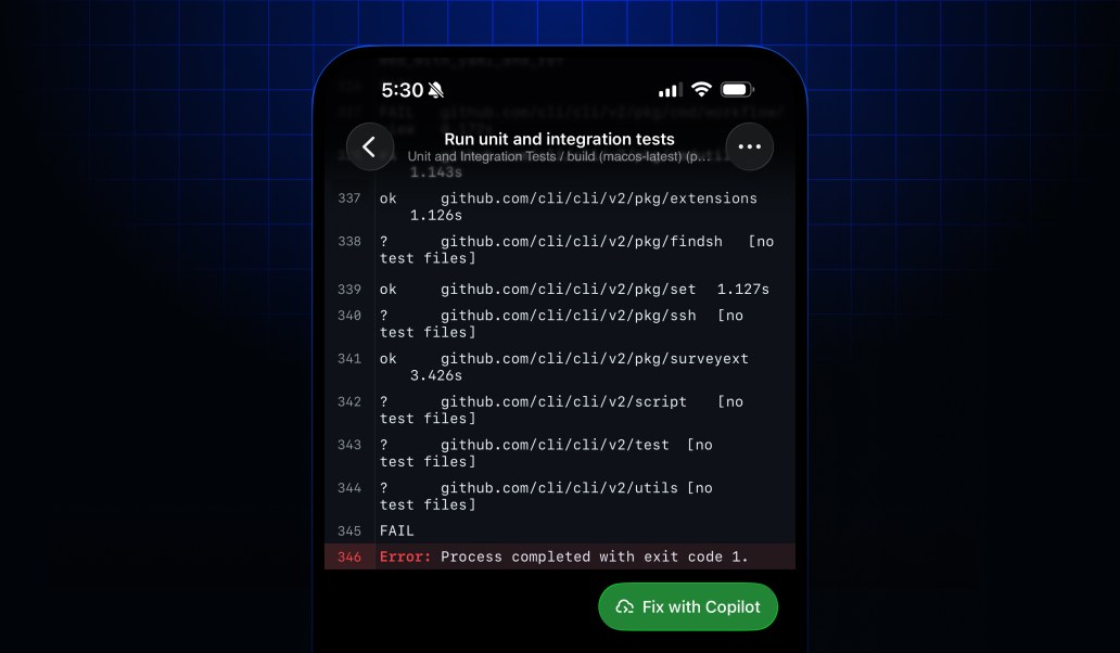 GitHub Mobile: Fix failing Actions checks with Copilot cloud agent ...