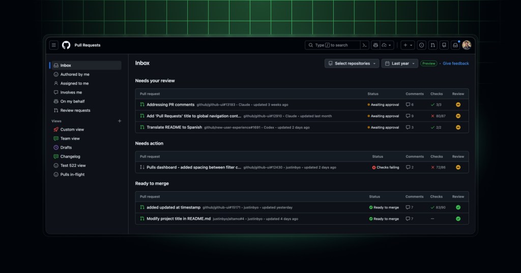 New pull requests dashboard is now generally available - GitHub Changelog