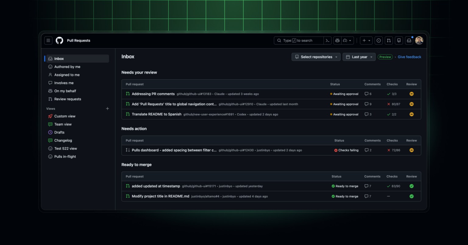 New pull requests dashboard is now generally available - GitHub Changelog