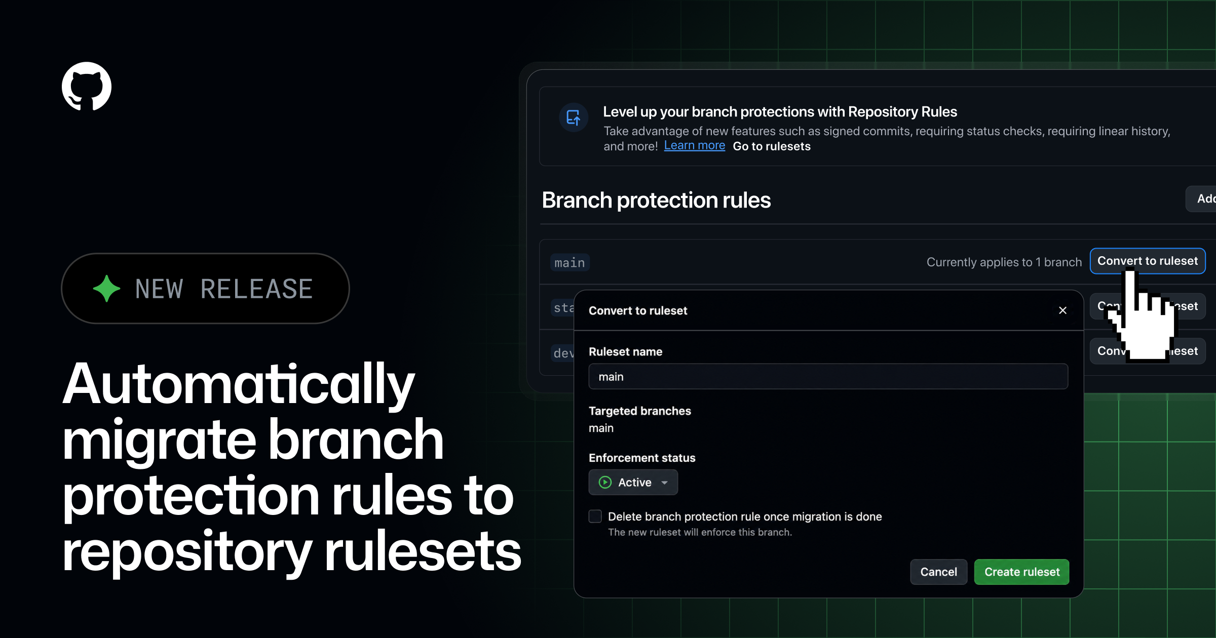 GitHub Enables Easy Migration to Repository Rulesets
