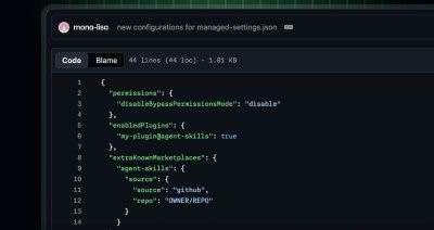 Enterprise managed settings managed-settings.json sample