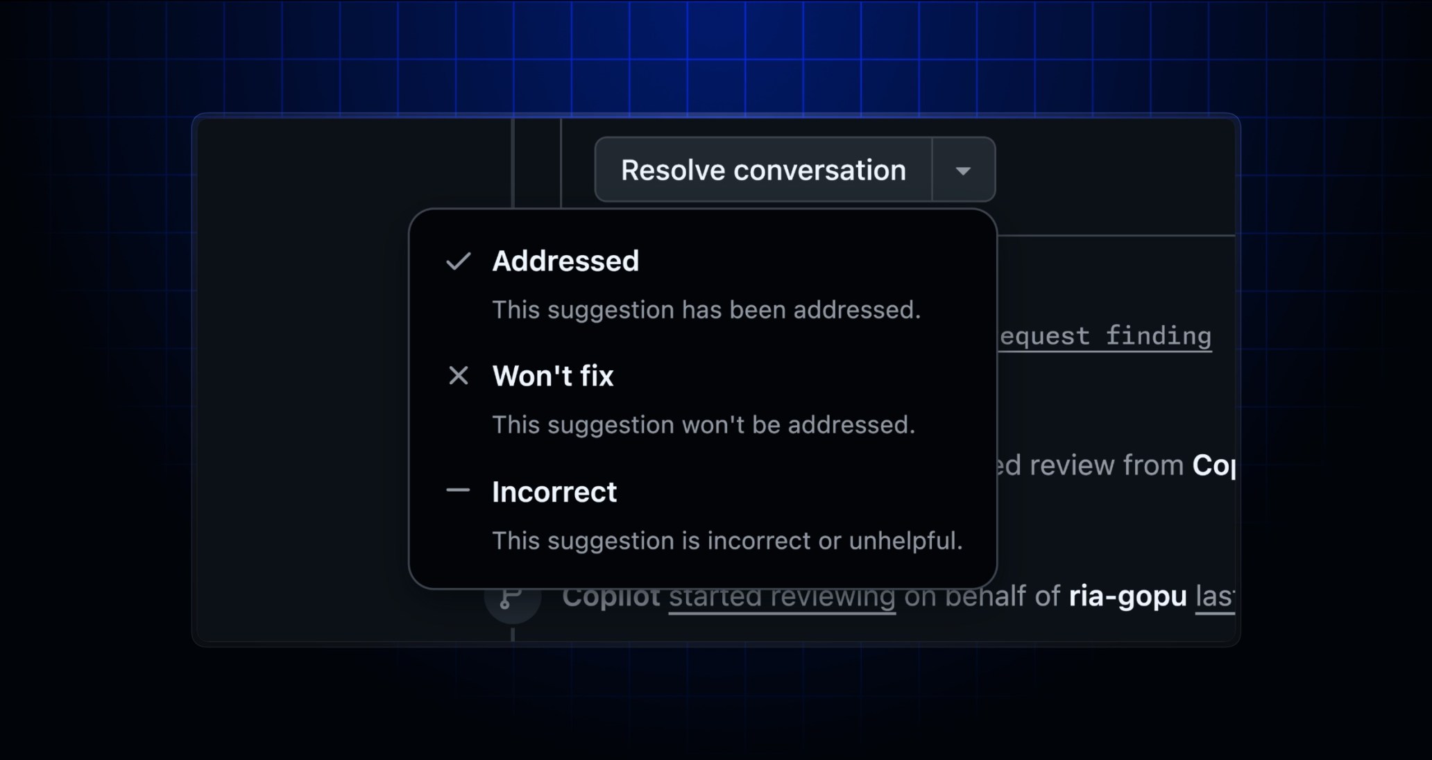 Header image depicting resolution reasons