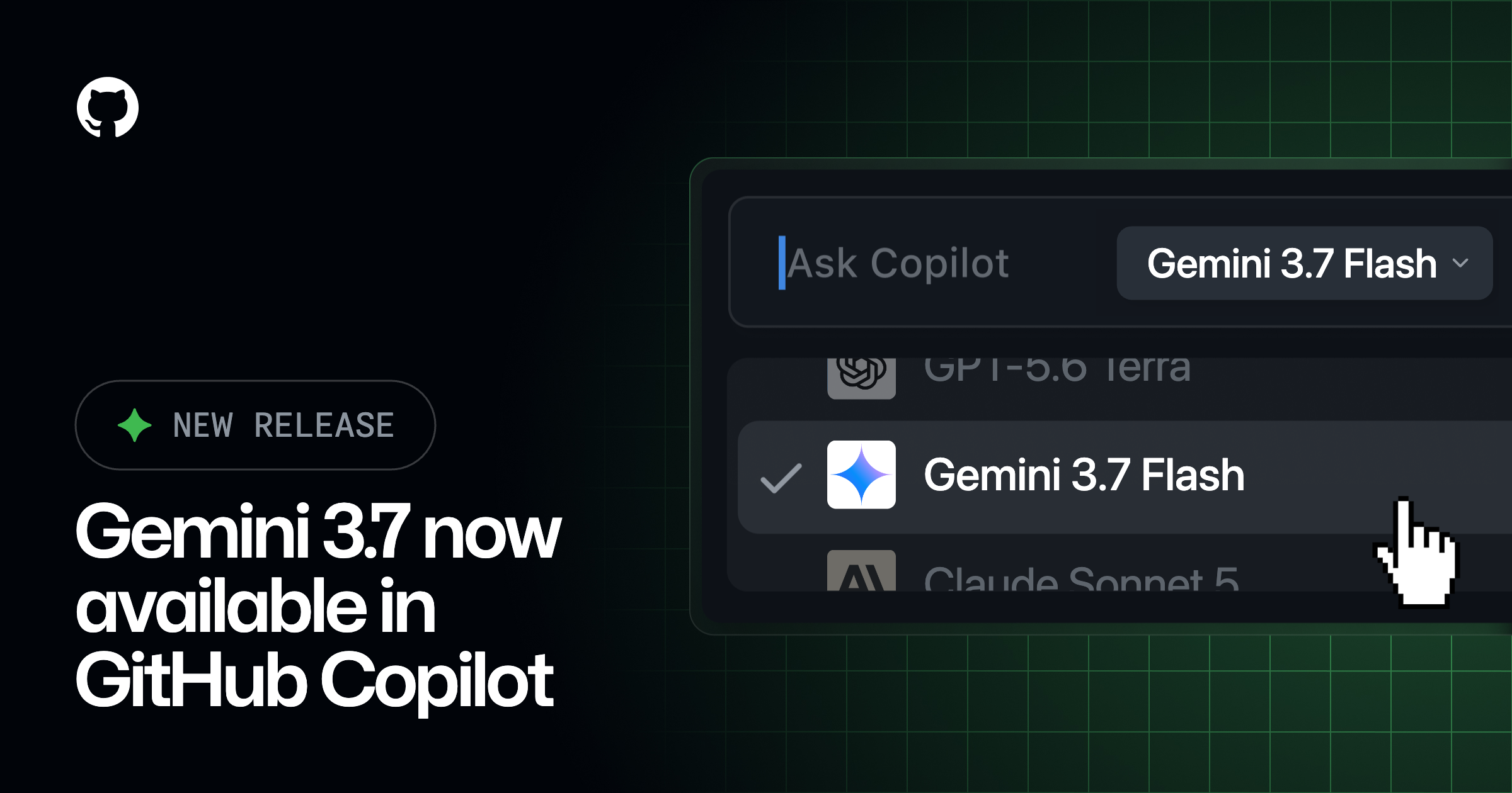 Gemini 3.7 Flash is now available in GitHub Copilot