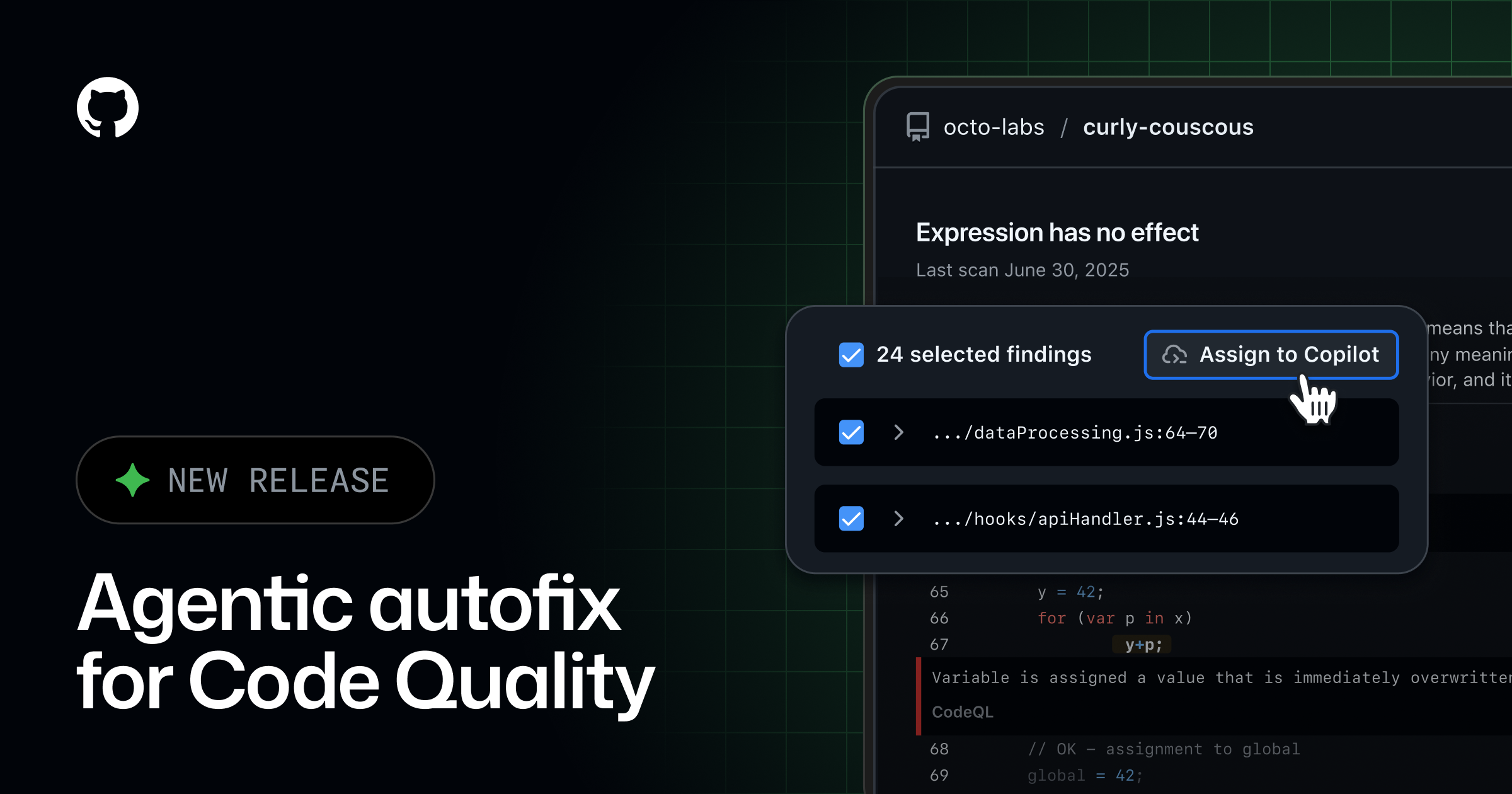 Remediate Code Quality findings with agentic autofix