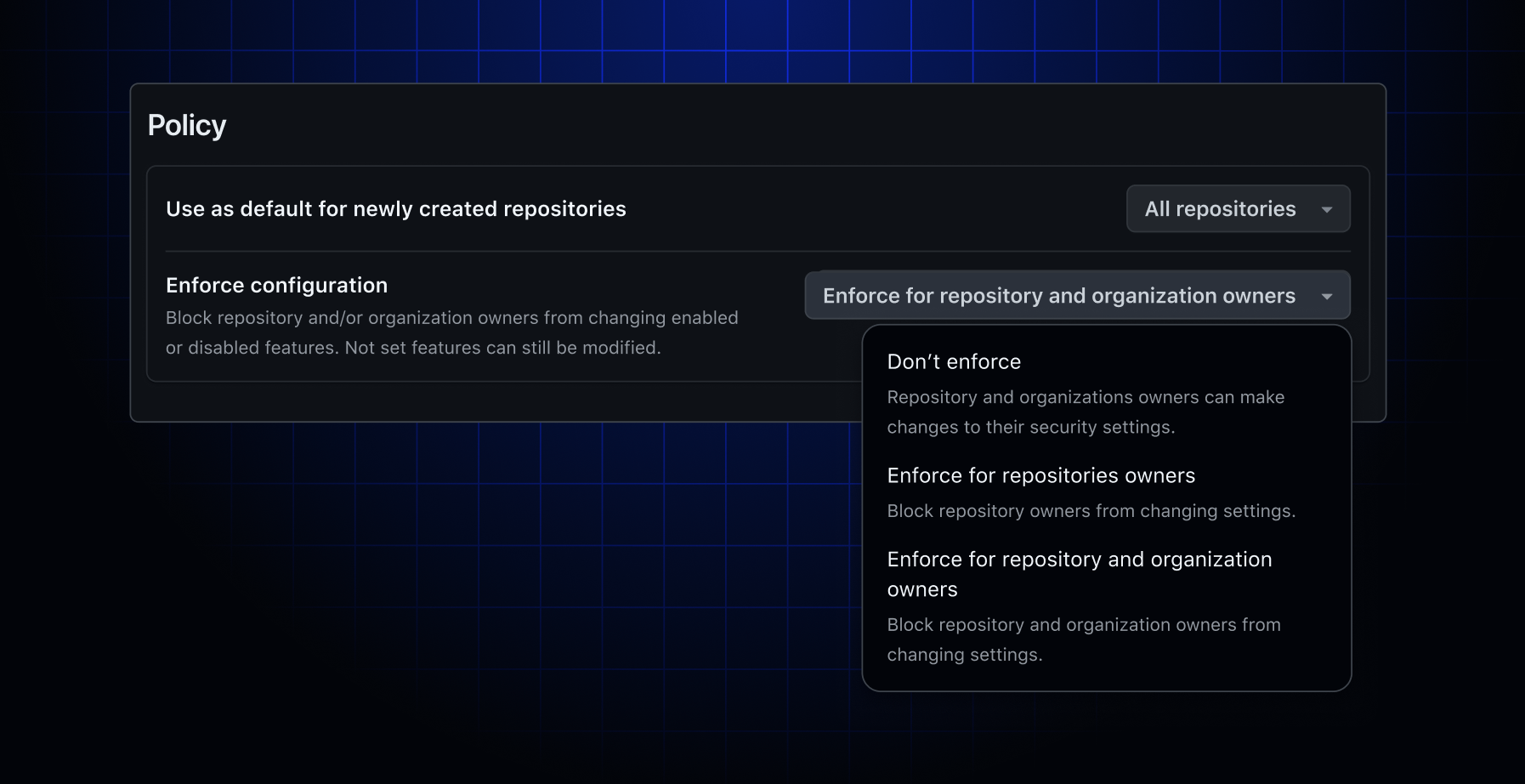 Enforce GitHub Advanced Security configurations