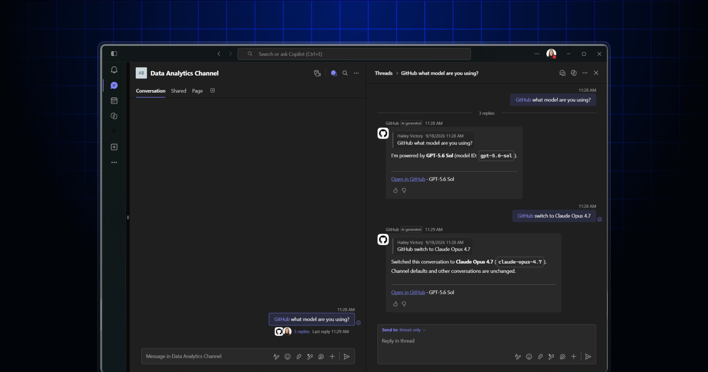 Updates to GitHub Copilot for Slack and Microsoft Teams