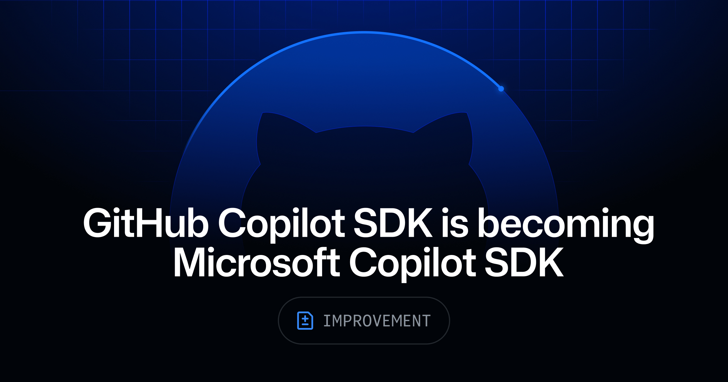 GitHub Copilot SDK is becoming Microsoft Copilot SDK - GitHub Changelog