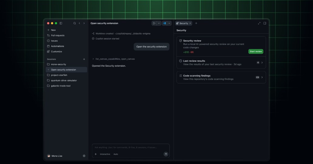 Security extension for the GitHub Copilot app - GitHub Changelog