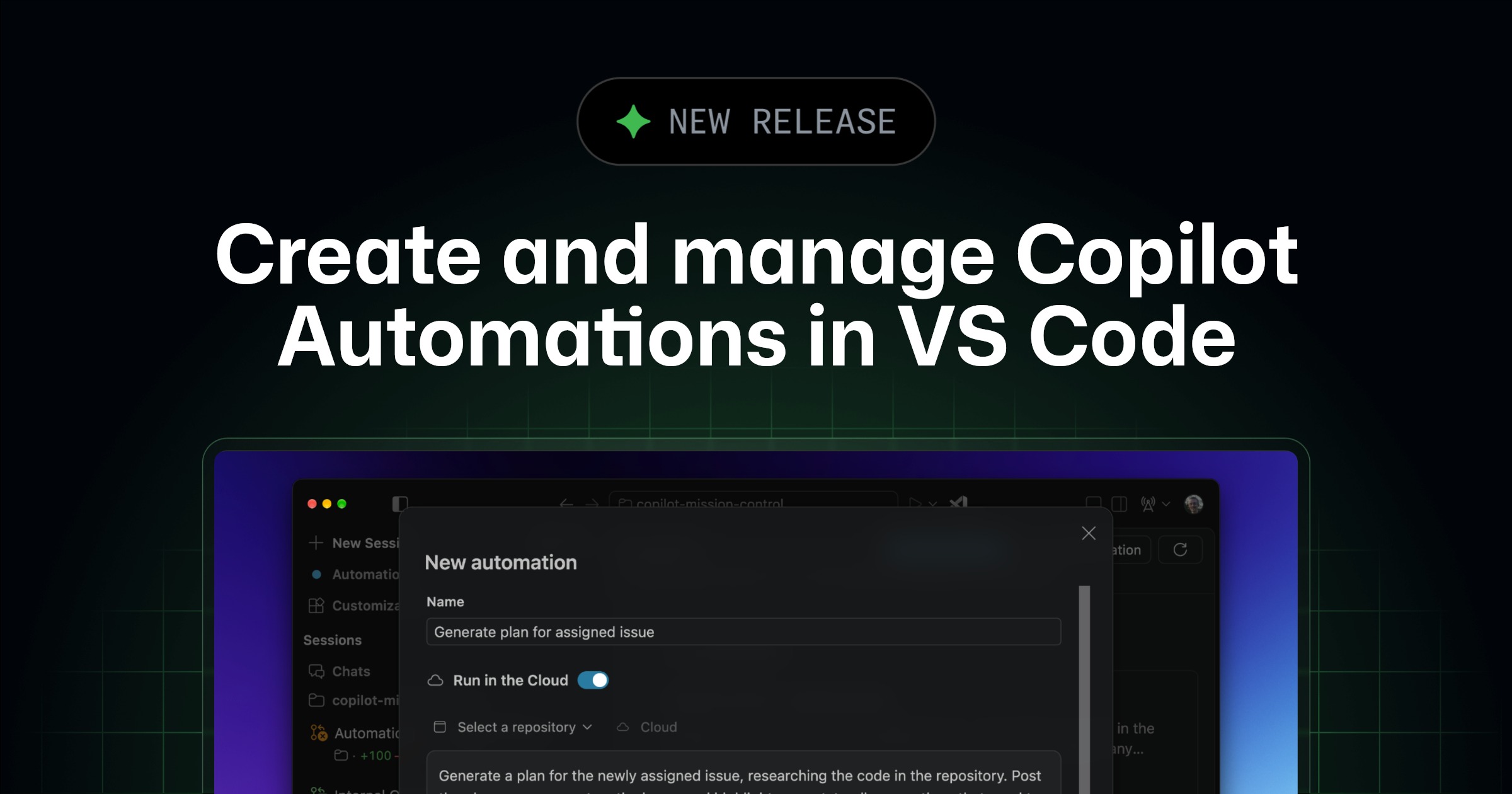 Create and manage Copilot Automations in Visual Studio Code - GitHub ...