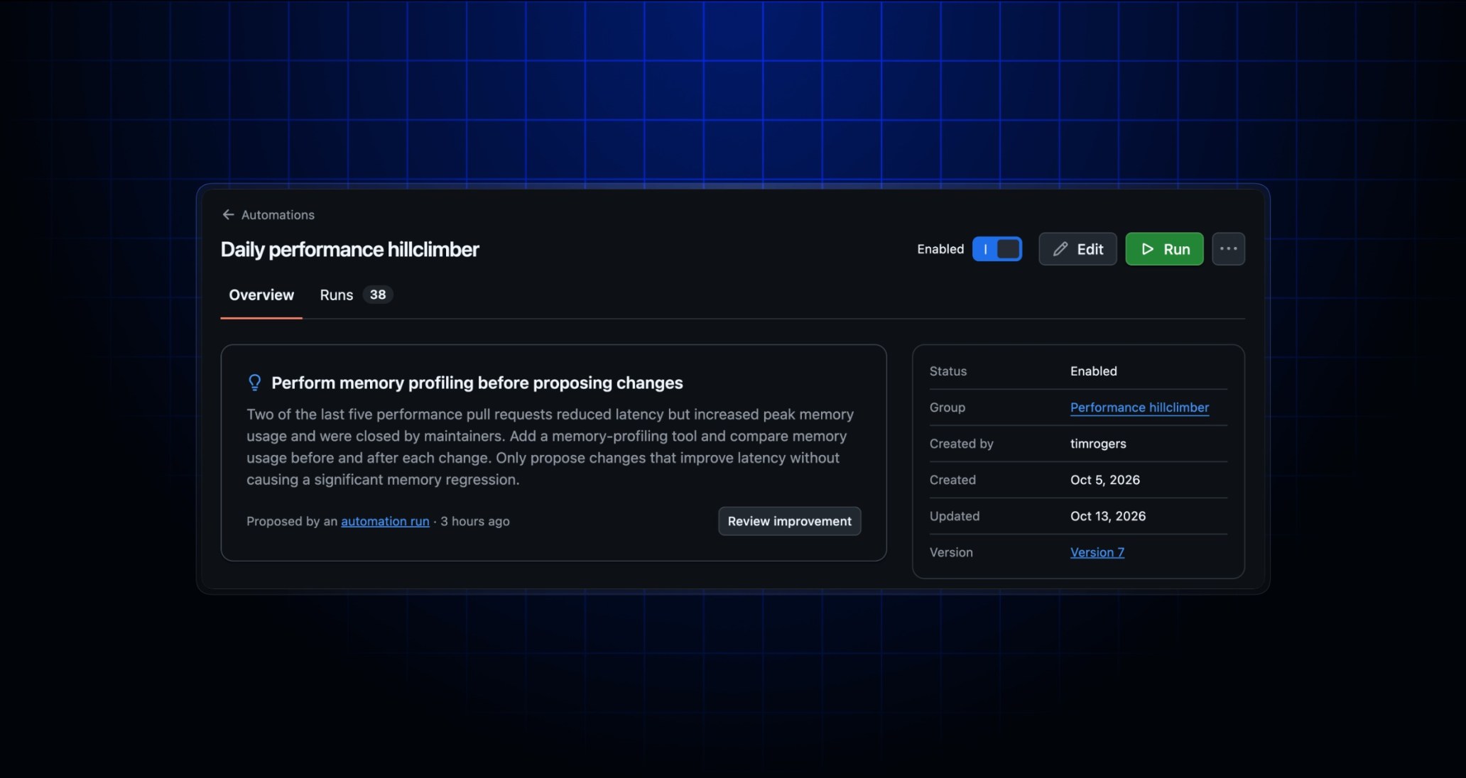 Copilot Automations now learn from outcomes and self-improve - GitHub ...